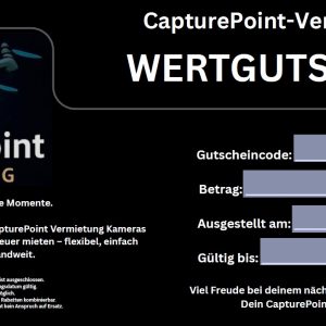 kamera gutschein – digitaler Wertgutschein | CapturePoint