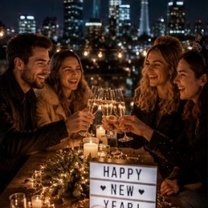 Silvester-Freunde – Kamera mieten für deine Silvesterparty