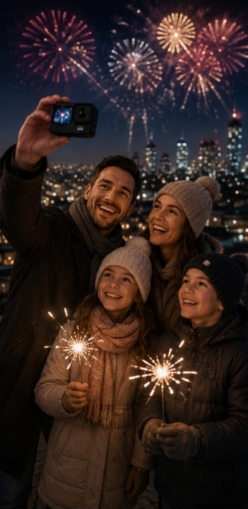 Silvester-Familie – Kamera mieten für den Jahreswechsel